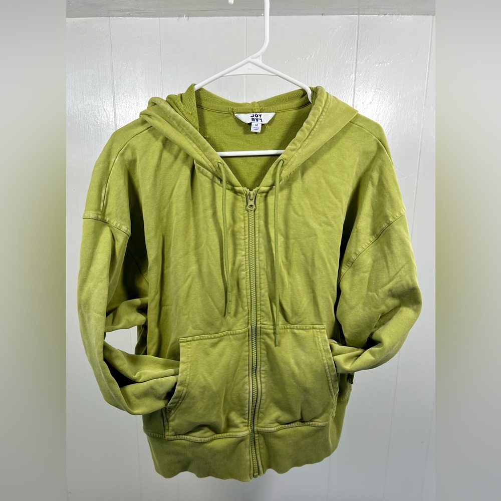 Lime Green Medium JoyLab zip up jacket